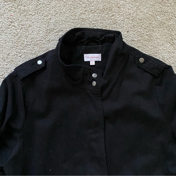 Molly & Isadora ~ Black Fullzip Jacket ~ Lined ~ Snap Pockets ~ Casual ~ Size 1X - Picture 3 of 8